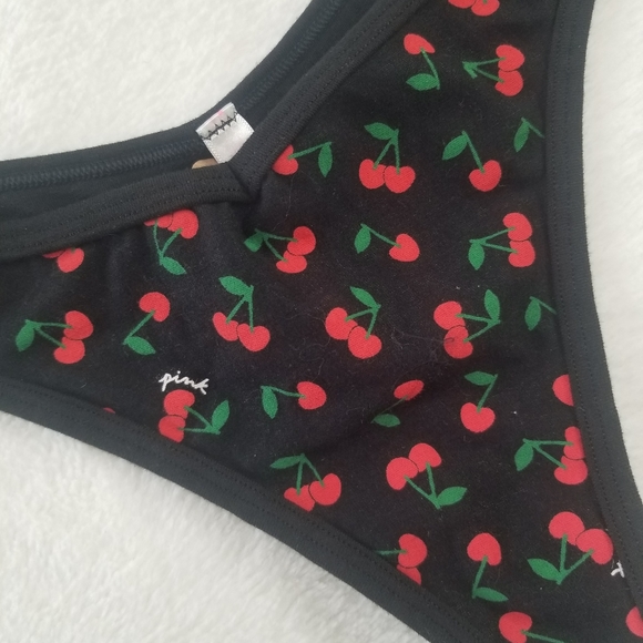 Victoria's Secret PINK Cherry Logo Thong Panty🍒 - Picture 3 of 8